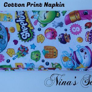 Nina’s Soap Shopkins Party Cotton Table Napkin